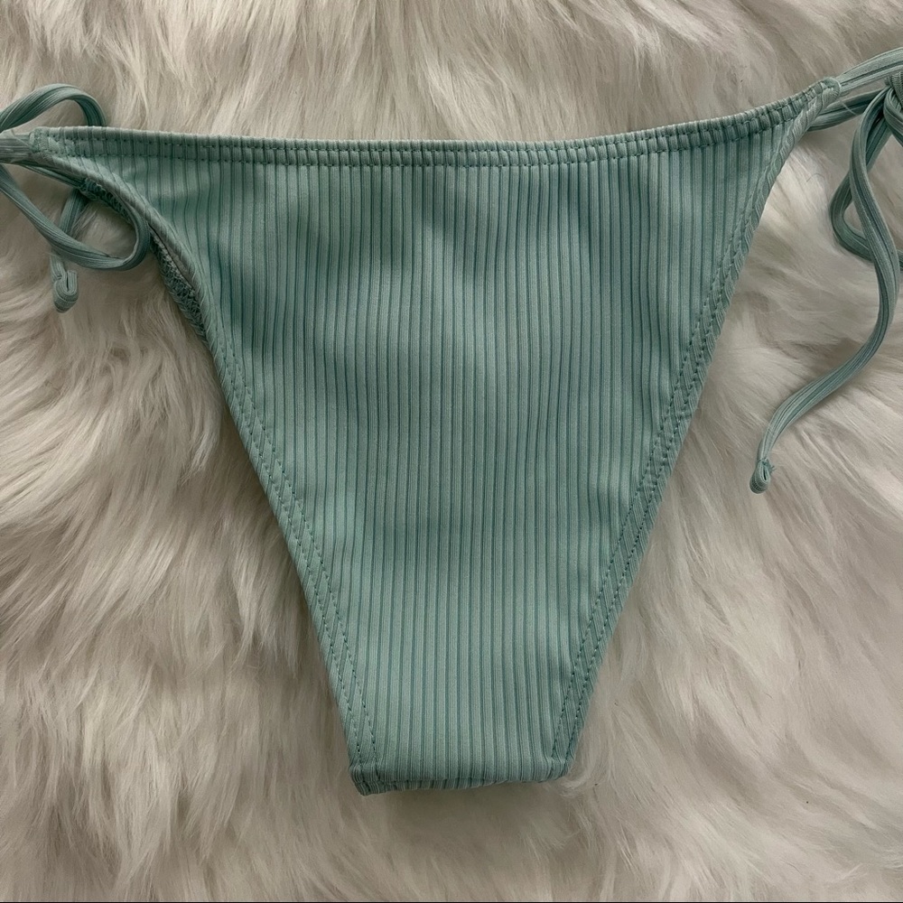 ASOS Mint Ribbed String Bikini Bottom 6 - Picture 4 of 6